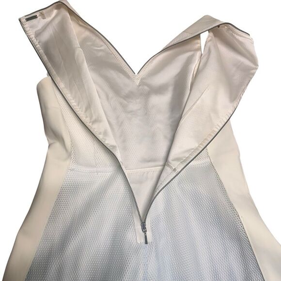 Elie Tahari Kemper Dress White Blue Ombré Fit & Flare Sleeveless Size 6 - Picture 8 of 14